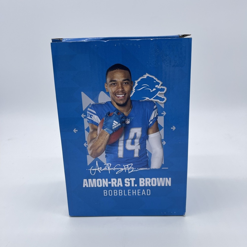 Amon-Ra St. Brown Detroit Lions Bobblehead Ford Field‎ NEW